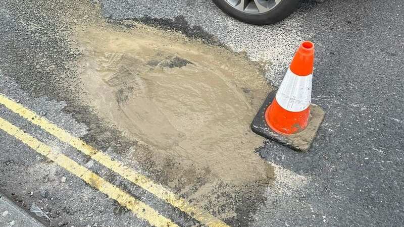 Paul Jackson fixed the pothole on his road (Image: Paul Jackson)