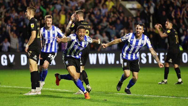 Liam Palmer celebrates his equaliser for Sheffield Wednesday against Peterborough United (Image: Getty Images)