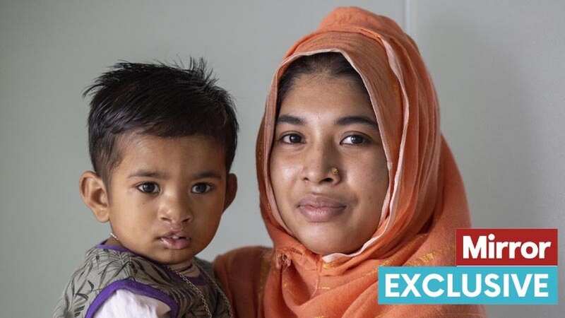 Saim, one, with his mother Sumaiya, 20 (Image: Rowan Griffiths / Daily Mirror)