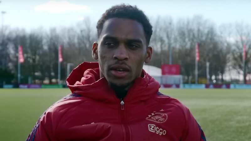 Jurrien Timber has been heavily linked with a switch to Manchester United (Image: Ajax YouTube)
