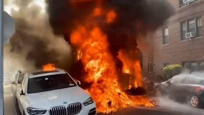 School bus bursts into flames with quick-thinking driver saving lives of 6 kids