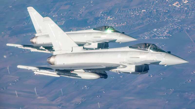 The Typhoons targeted the terrorists with seven bombs (Image: Steve Reigate)