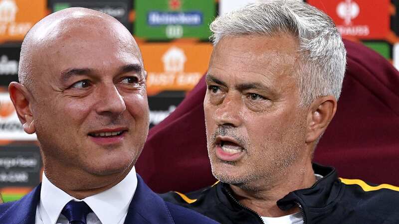 Jose Mourinho launched a withering attack on Tottenham chairman Daniel Levy (Image: Boris Streubel - UEFA/UEFA via Getty Images)