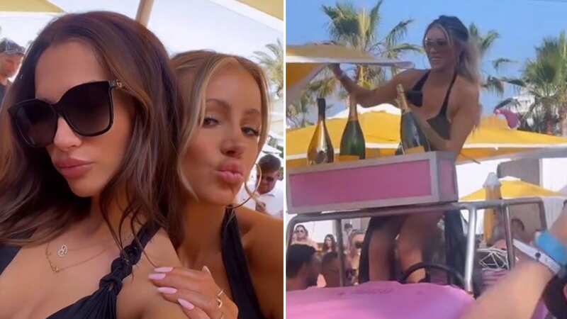 Olivia is saying goodbye to her single life with an Ibiza hen (Image: Instagram)