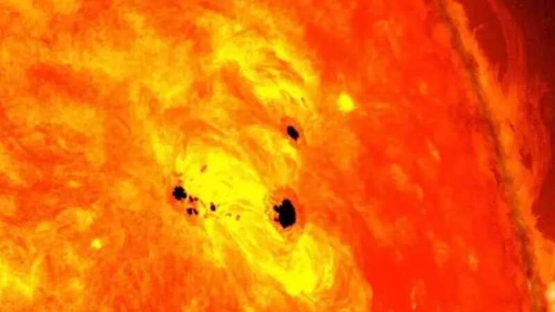 A black dot has appeared on the sun (Image: NASA)