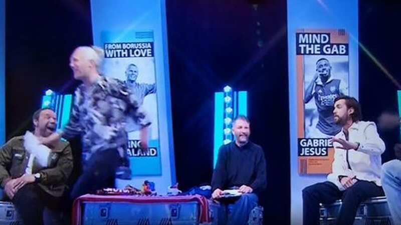 Jimmy Bullard walked off screen during Soccer AM (Image: Sky Sports)