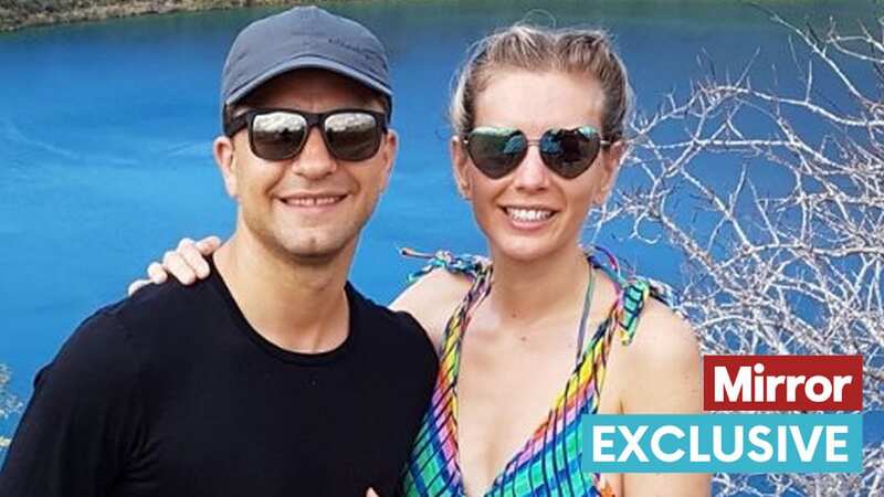 Rachel Riley and her husband Pasha Kovalev visiting the Galapagos