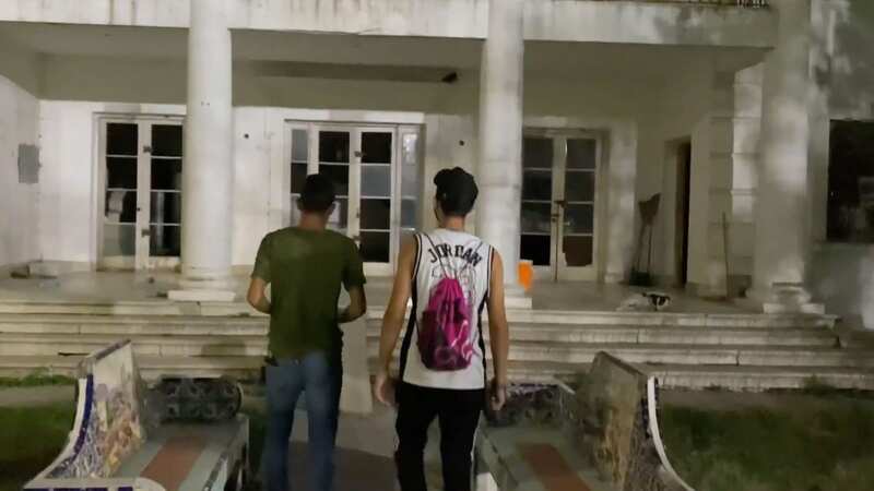 The home was filled with Satanic symbols (Image: Jam Press Vid/@josefloresterror)