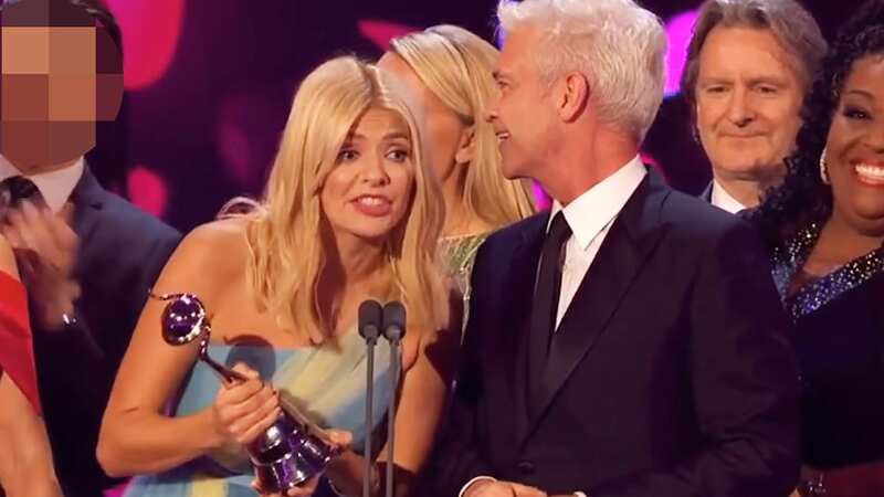 Phillip Schofield seemed to look over to his lover after NTA win