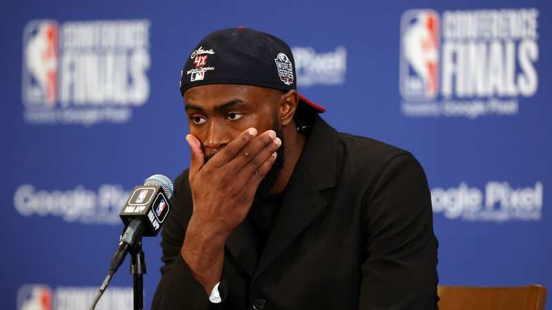 Jaylen Brown was visibly frustrated after the Boston Celtics fell to the Miami Heat in Game 7 of the Eastern Conference Finals (Image: Getty Images)