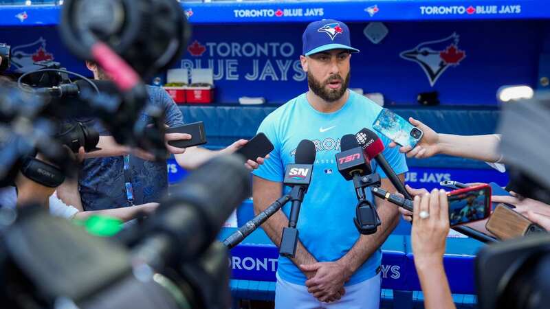 Anthony Bass is a relief pitcher for the Toronto Blue Jays (Image: Bruce Kluckhohn/AP/REX/Shutterstock)