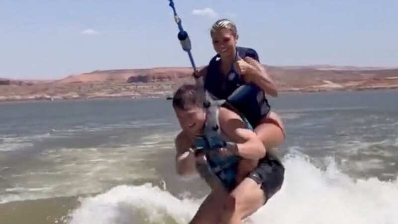 Zach Wilson has been enjoying his time off alongside his girlfriend (Image: Twitter)