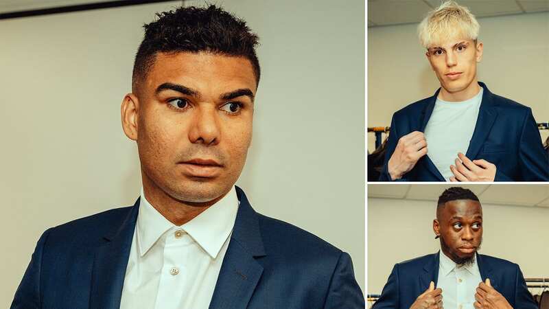 Man Utd stars don blue FA Cup Final suits as they prepare for Man City showdown