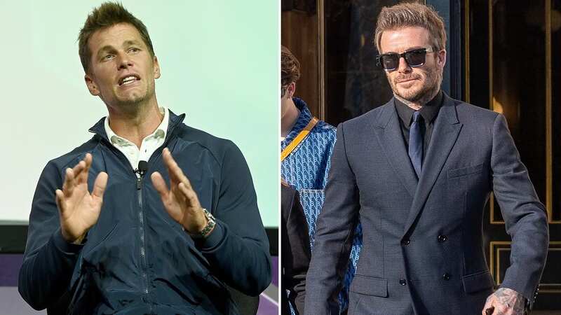 Tom Brady looked "bored" according to David Beckham, as the NFL great carves out new careers outside of football (Image: Getty)