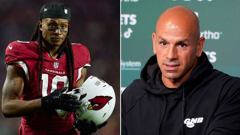 Robert Saleh has discussed the chance to sign DeAndre Hopkins (Image: AP)