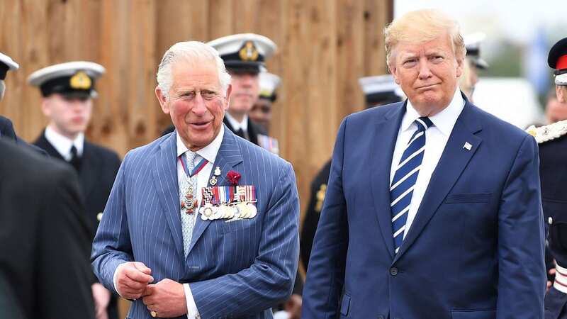 The then-Prince Charles and Donald Trump in Portsmouth in June 2019 (Image: AFP/Getty Images)