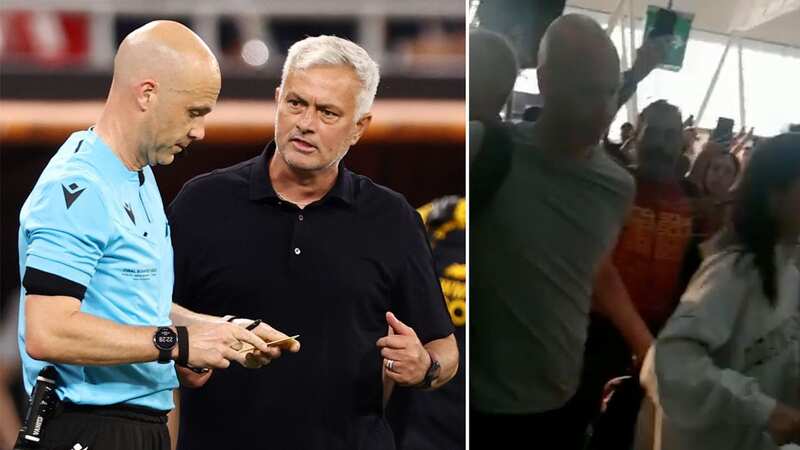 Angry Roma fans attack ref Taylor at airport after explicit Mourinho outburst