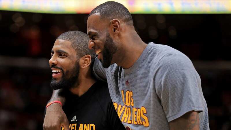 Kyrie Irving and LeBron James remain great friends off the court (Image: Kevork Djansezian/Getty Images)