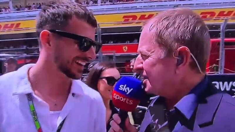 Martin Brundle spoke to Mason Mount on the Spanish GP grid (Image: Sky Sports)