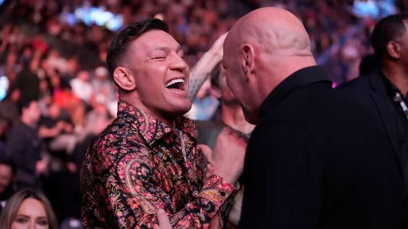 UFC president Dana White and Conor McGregor (Image: Louis Grasse/PxImages/Icon Sportswire via Getty Images)