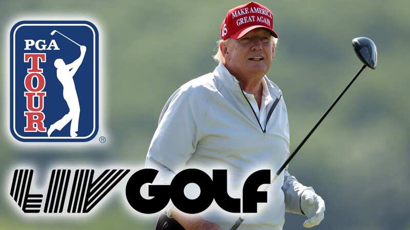 Donald Trump is a keen golfer and has attended several LIV Golf events (Image: AP)
