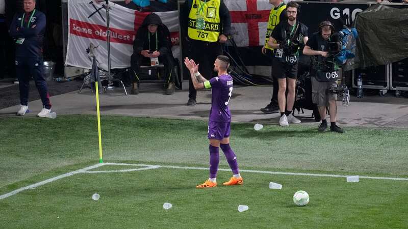 West Ham vow to ban fan who left Fiorentina star bloodied by throwing missile