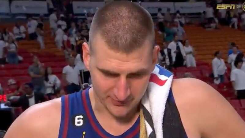 The Serbian issued a blunt response after setting two records in the NBA finals (Image: ESPN)