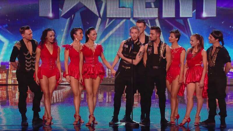 Kerri-Anne Donaldson (third from left, seen standing behind Katya Jones) auditioned as part of the Kings and Queens dance group on Britain