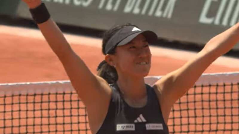 Miyu Kato fought back tears after winning the mixed doubles at the French Open (Image: Roland-Garros)