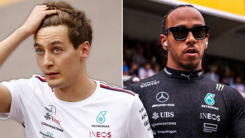 Lewis Hamilton and George Russell finished on the podium in Barcelona (Image: Getty Images)