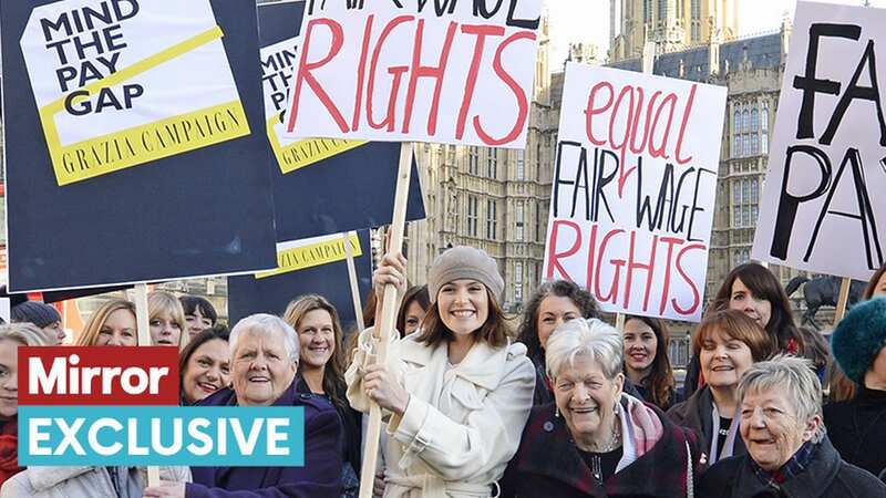 Made In Dagenham stars UNITE celebrate bringing about vote on equal pay legislation (Image: Getty Images for Grazia Magazine)