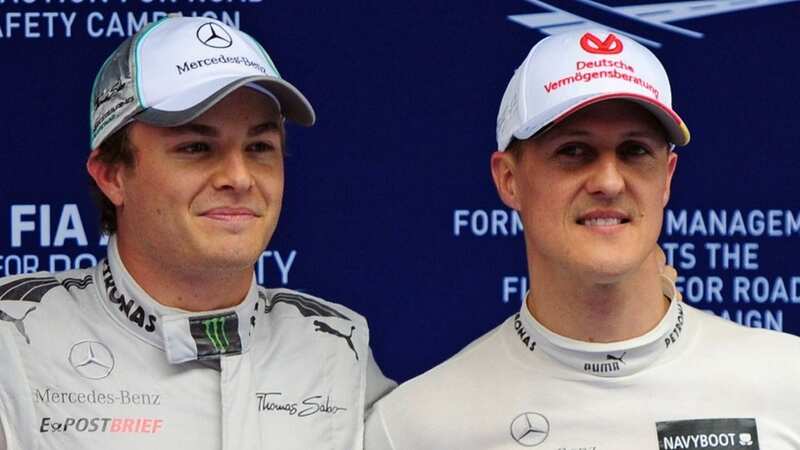 Nico Rosberg and Michael Schumacher during their time as Mercedes team-mates (Image: AFP/Getty Images)