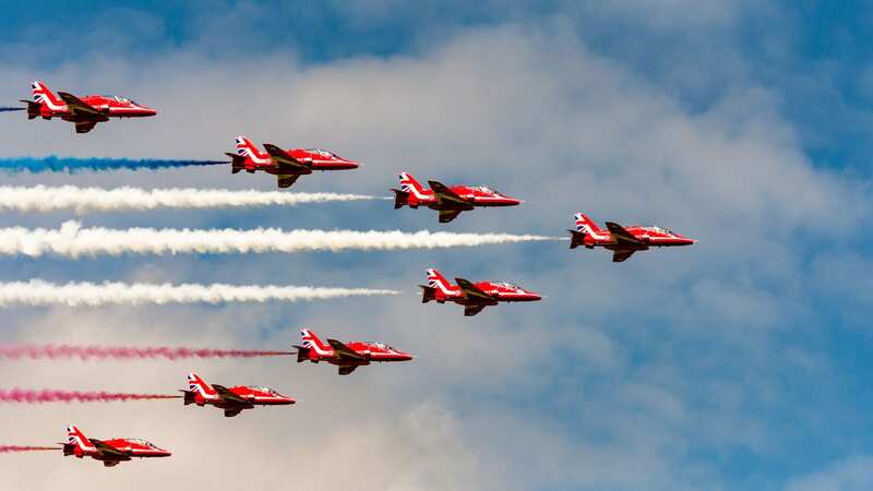 The Red Arrows may be flying near you this summer (Image: UIG via Getty Images)