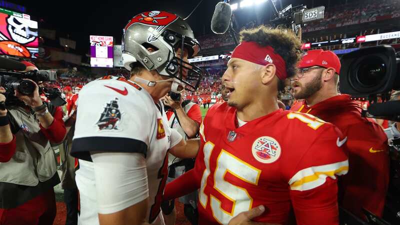 Patrick Mahomes won the Super Bowl last season while Tom Brady announced his retirement from the NFL (Image: Douglas P. DeFelice/Getty Images)