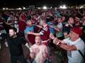 West Ham scenes captured in Prague after winning Europa Conference League
