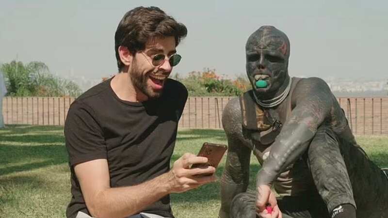 Documentary maker Arthur Bruel has meet with Anthony Loffredo - aka the Black Alien (Image: Channel 4)