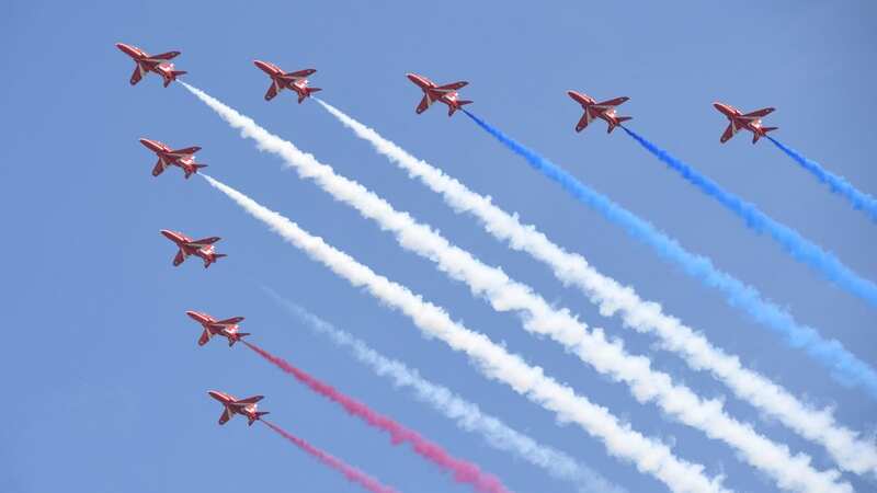 The Red Arrows is taking part in displays for its summer season (Image: PA)
