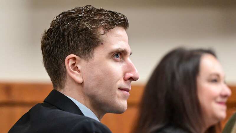 Bryan Kohberger appears to smirk in court as he listens during a motion hearing regarding the gag order (Image: AP)