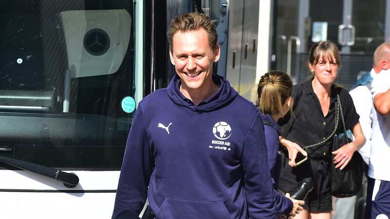 Tom Hiddleston and Danny Dyer lead stars arriving in Manchester for Soccer Aid