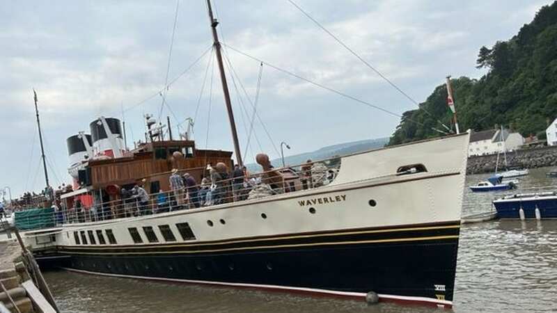 The Waverley steam boat which had travelled from Penarth to Minehead (Image: Handout)