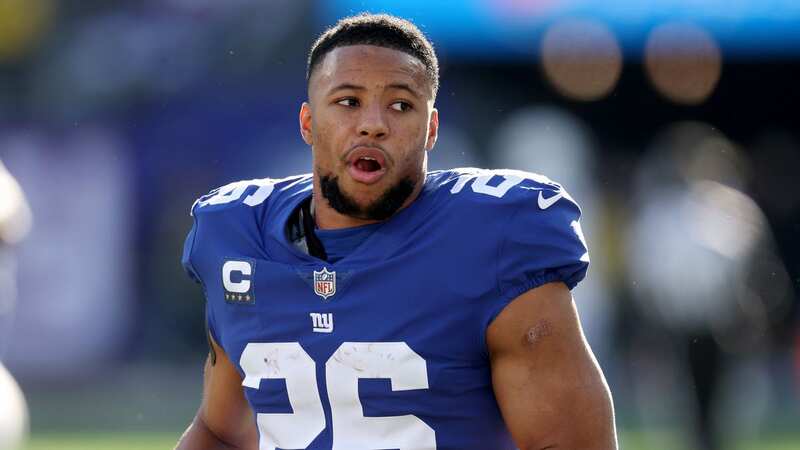 Saquon Barkley has spoken about contract negotiations with the New York Giants (Image: Stephen Maturen/Getty Images)