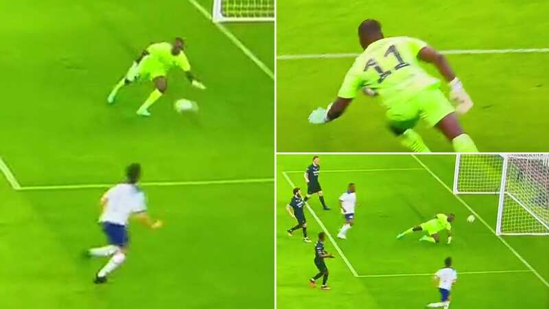 UFC champion Leon Edwards endures nightmare spell in goal during Soccer Aid