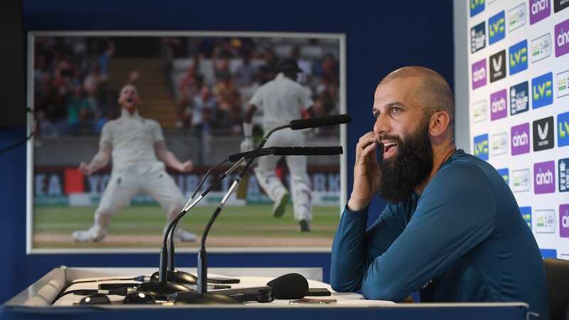 Moeen Ali during the press conference (Image: Getty)