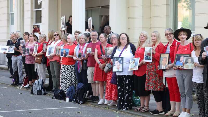 Relatives of victims at the inquiry (Image: Ian Vogler / Daily Mirror)