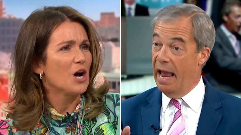 Susanna Reid furiously clashes with Nigel Farage as he announces Boris team-up