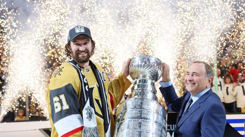 The Knights won its first Stanley Cup on Tuesday against the Florida Panthers (Image: Getty)