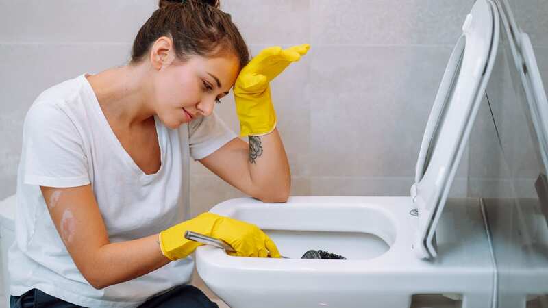 Cleaning the residue off the toilet is the most hated bathroom chore, Brits say (Image: Olga Rolenko/Getty Images)