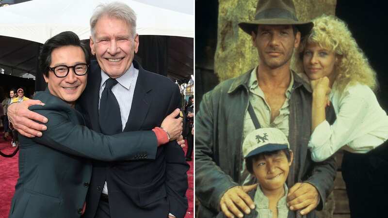 Harrison Ford met up with Ke Huy Quan for an emotional reunion at the premier for 