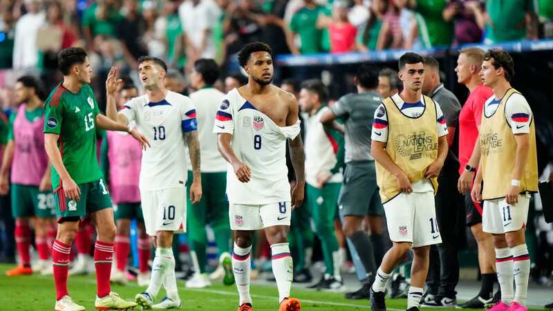 The USMNT clash with Mexico descended into chaos (Image: Getty Images)