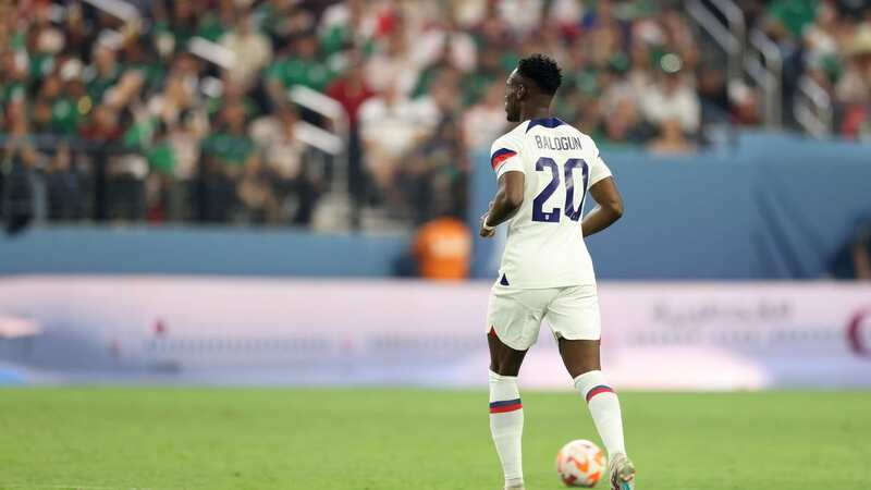 Folarin Balogun of the United States in the first half during the 2023 CONCACAF Nations League semi final against Mexico at Allegiant Stadium. (Image: John Dorton/USSF/Getty Images for USSF)